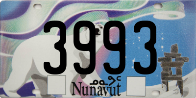 NU license plate 3993