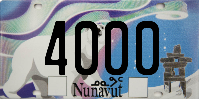 NU license plate 4000