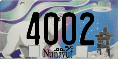 NU license plate 4002