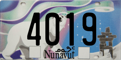 NU license plate 4019