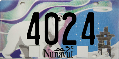 NU license plate 4024