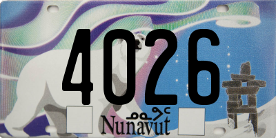 NU license plate 4026