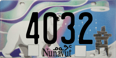 NU license plate 4032