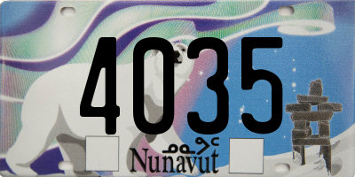 NU license plate 4035