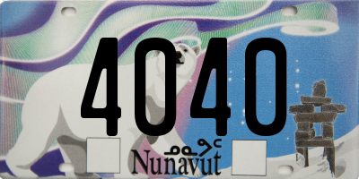 NU license plate 4040