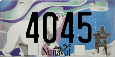 NU license plate 4045