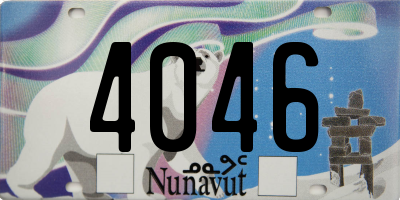 NU license plate 4046