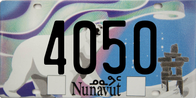 NU license plate 4050