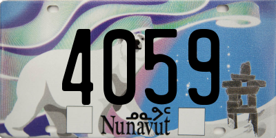 NU license plate 4059