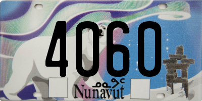 NU license plate 4060