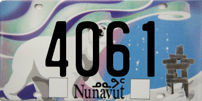 NU license plate 4061