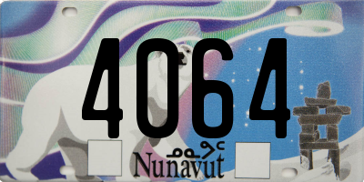 NU license plate 4064