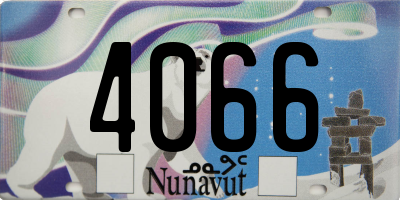 NU license plate 4066