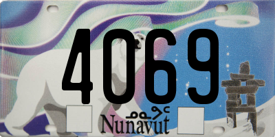 NU license plate 4069