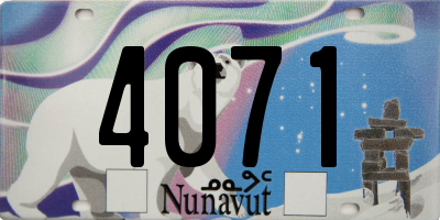 NU license plate 4071