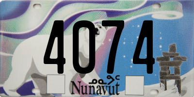 NU license plate 4074