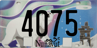 NU license plate 4075