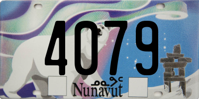 NU license plate 4079