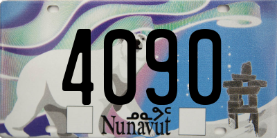 NU license plate 4090