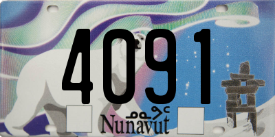 NU license plate 4091