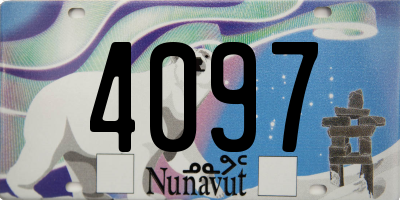 NU license plate 4097