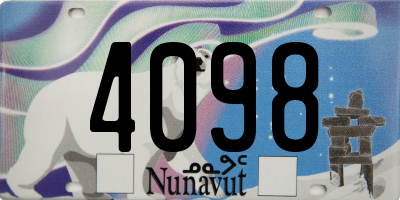 NU license plate 4098