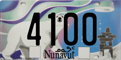 NU license plate 4100