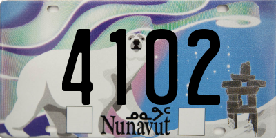 NU license plate 4102