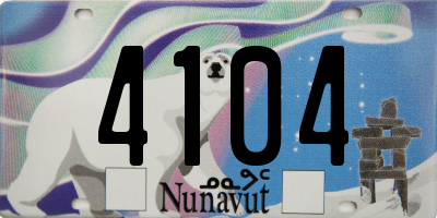 NU license plate 4104