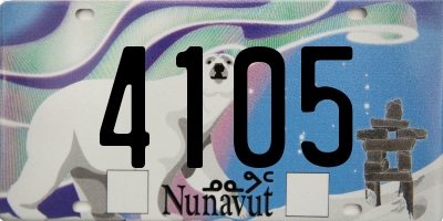 NU license plate 4105