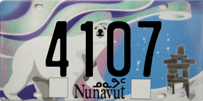 NU license plate 4107