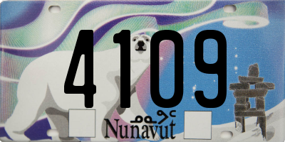 NU license plate 4109