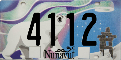 NU license plate 4112