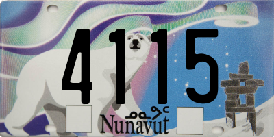 NU license plate 4115