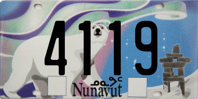 NU license plate 4119