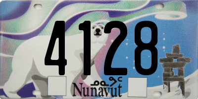 NU license plate 4128