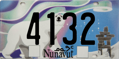 NU license plate 4132