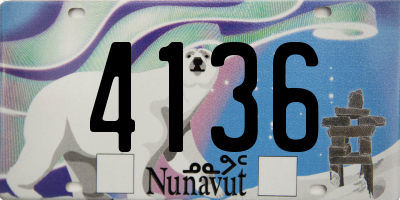 NU license plate 4136