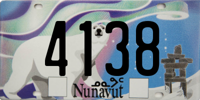 NU license plate 4138