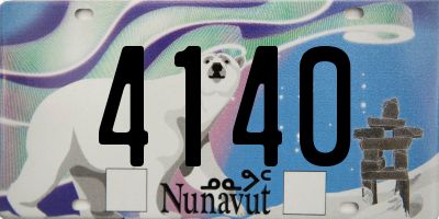 NU license plate 4140