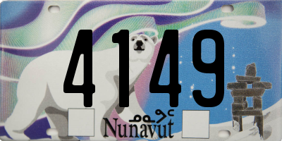 NU license plate 4149