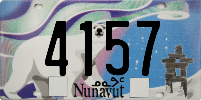 NU license plate 4157