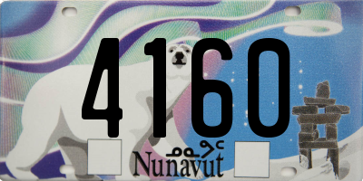 NU license plate 4160