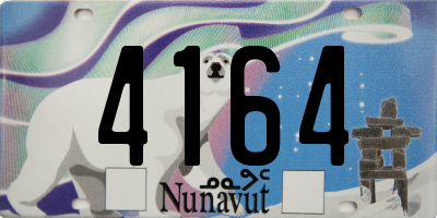 NU license plate 4164