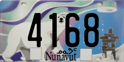 NU license plate 4168