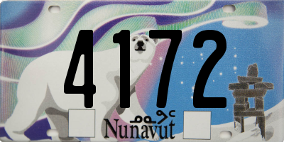 NU license plate 4172