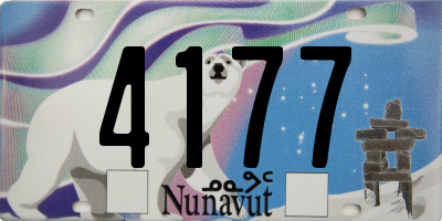 NU license plate 4177