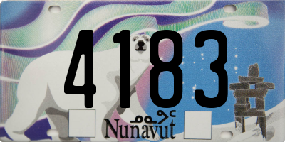 NU license plate 4183