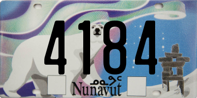 NU license plate 4184