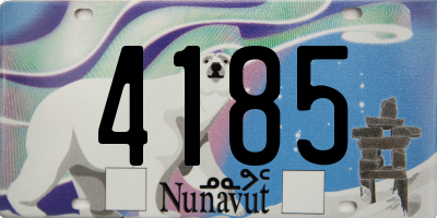 NU license plate 4185